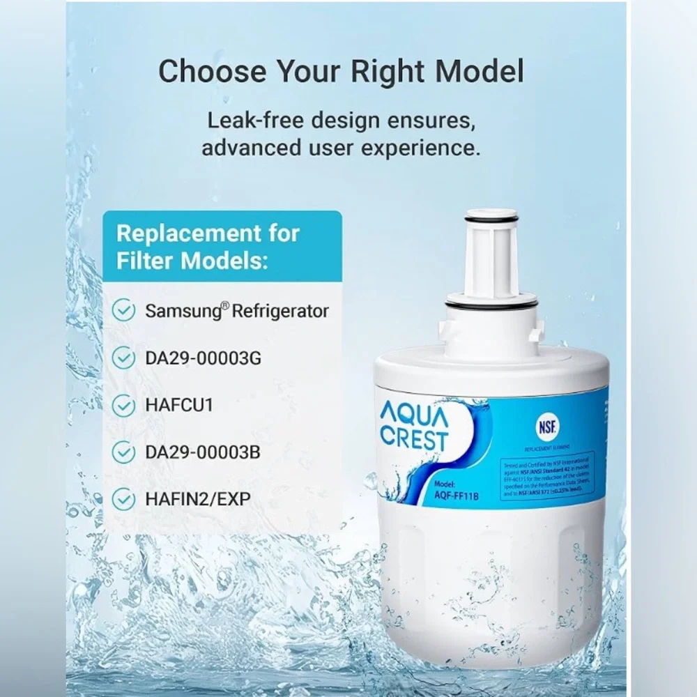 AQUA CREST‎ DA29-00003G Refrigerator Water Filters (Set of 3)